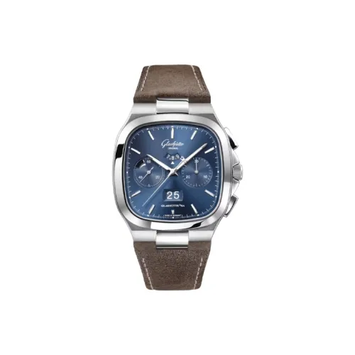 Glashütte Original Автоматический Механический Часы Мужские Винтажные 40мм*40мм Синий