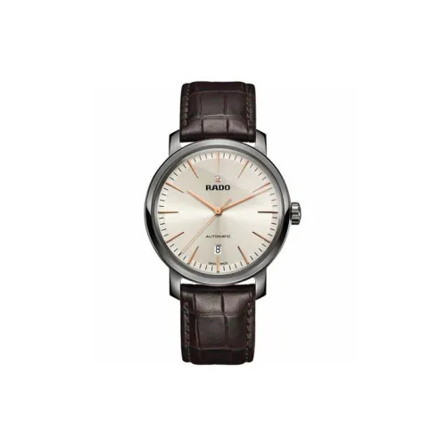 RADO Автоматический Механический Механизм Мужские Часы DiaMaster Collection 41 мм Серебряные