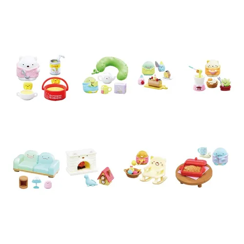 RE MENT SUMIKKO GURASHI Warm Home Lucky Полный комплект из 8 предметов