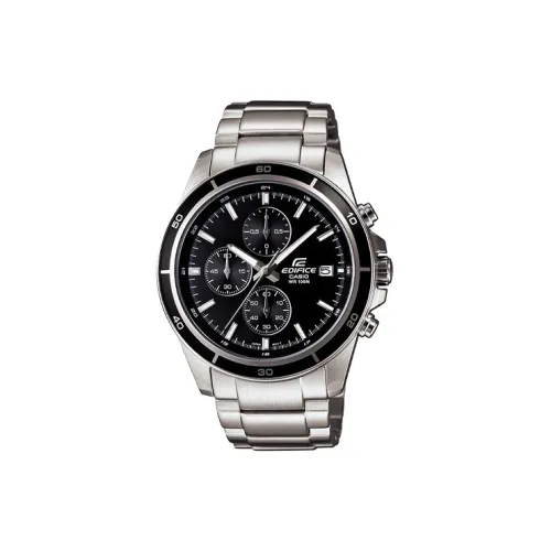 CASIO EDIFICE Кварцевый механизм нержавеющая сталь ремешок часы 48,5мм*43,8мм*11,6мм мужские часы черный циферблат