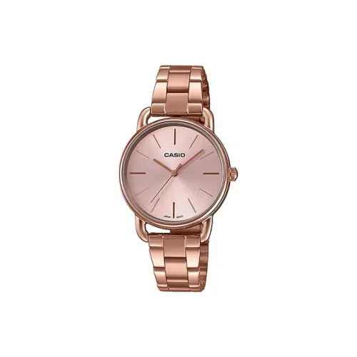 CASIO Кварцевый механизм нержавеющая сталь ремешок часы 36,5 мм женские розовый циферблат