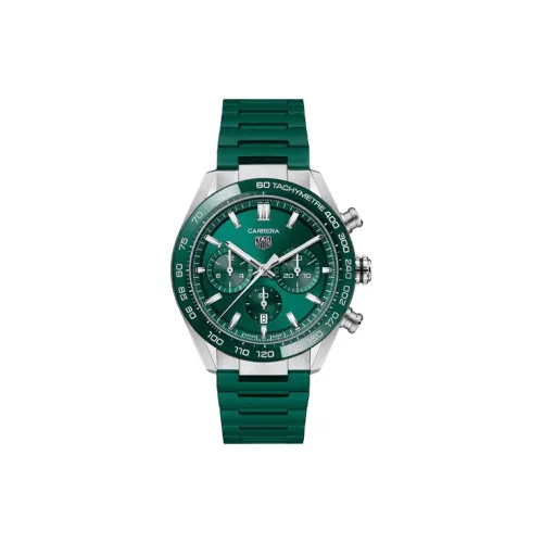 TAG Heuer Carrera Collection Автоматический Механический Механизм Мужские Часы Часы 44 мм Зеленый Циферблат