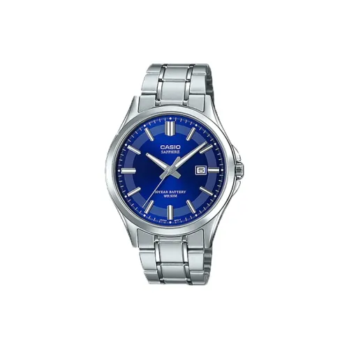 CASIO VINTAGE Series Кварцевый механизм нержавеющая сталь ремешок мужские часы синий циферблат