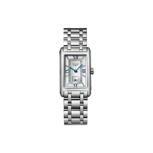 LONGINES Quartz Механизм Женские часы 27 мм Серебристый циферблат Корпус из нержавеющей стали Ремешок из нержавеющей стали