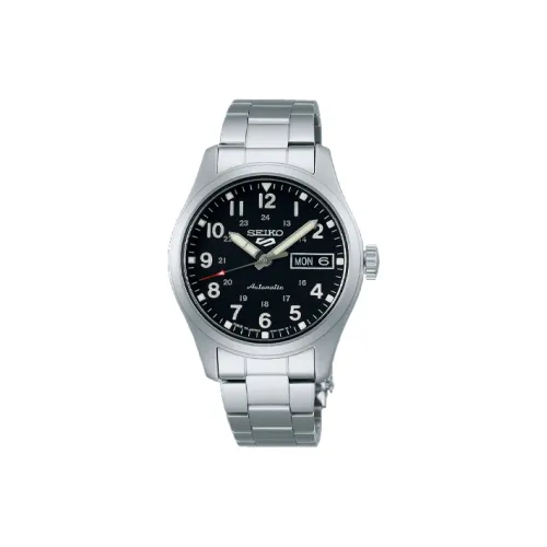 SEIKO Механический механизм Мужские часы 44,4мм*36,4мм*12,5мм Черный