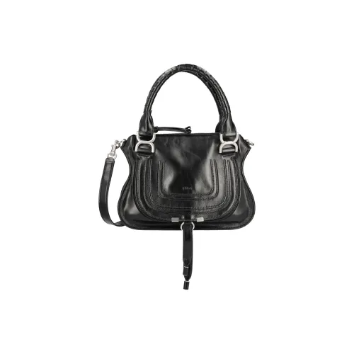 Chloe Marcie Телячья кожа Сумка через плечо Сумка Женская Черная
