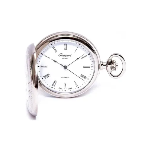 RAPPORT Механический Ручной Ручной Завод Карманный Часы из Латуни 50 мм Унисекс Серебряный