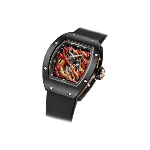 RICHARD MILLE Мужские часы с ручным заводом Механизм Часы 40,1 мм Черный циферблат Керамические корпуса RM 26 02