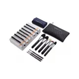 Moonshine Серебряный 15 кистей + Комплект Карман + Сумка для щеток