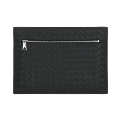 Bottega Veneta Телячья кожа Клатч Мужской Темно-зеленый