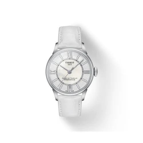 Tissot Автоматический Механический Movement Женские Часы Tourelles Collection 32 мм Белые