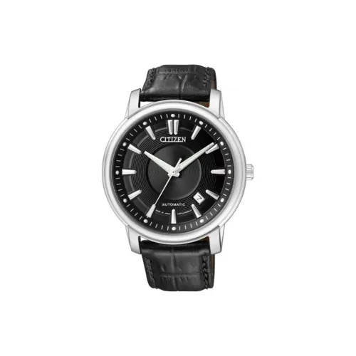CITIZEN Автоматический Механический Механизм Часы Мужские Черный Циферблат