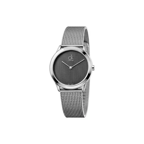 CALVIN KLEIN Minimal Collection Women's Watch Кварцевый механизм ремешок из нержавеющей стали черный циферблат