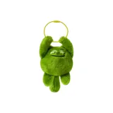 Обожжённая подвеска "Зелёная кошка" от социальной коровы