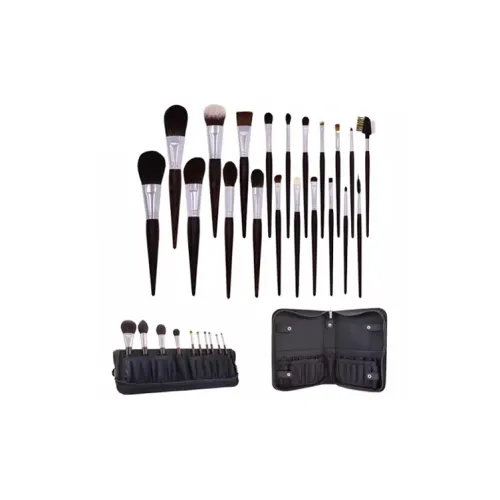 Yu Luo 20 шт. Серый набор кистей для макияжа из норки