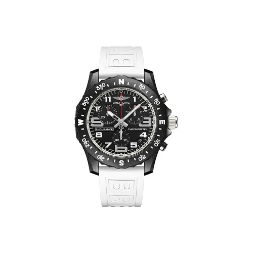 Breitling Professional Collection Кварцевый механизм Мужские часы Циферблат 44 мм Черный корпус Нержавеющая сталь Резиновый ремешок