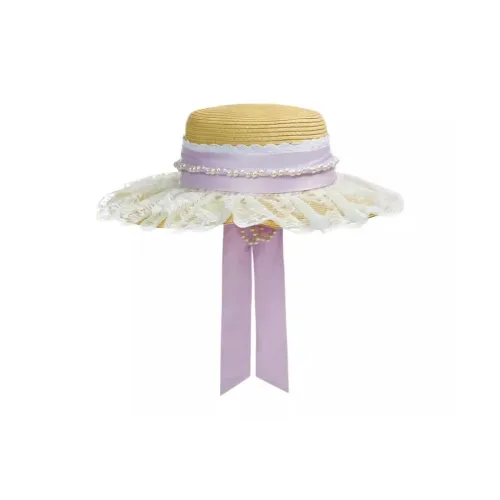 Disney StellaLou Duffy and Friends Cute Friends Collection Lace Straw Hat Shanghai Disney Merchandise на основе IP