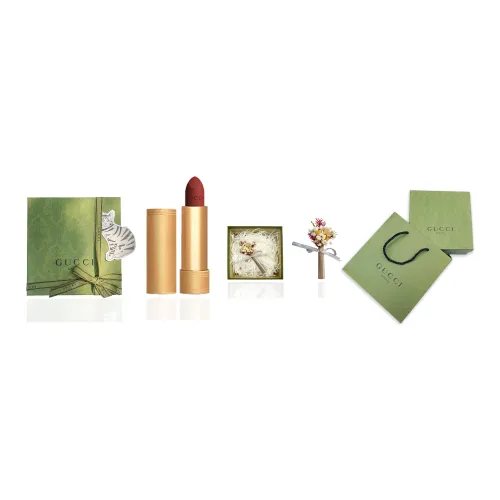 GUCCI Qingse Dried Цветочный дизайн Макияж Наборы Велюр Матовый Легко Смесь Подарок для Подруги Подарок на День Учителя