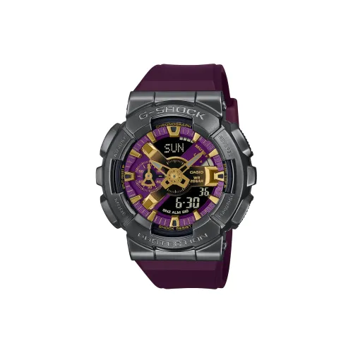 CASIO Кварцевый механизм Мужской Full Metal Коллекция Disk Watch 51,9mm Фиолетовый