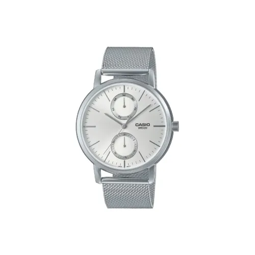 CASIO Standard Series Кварцевый механизм нержавеющая сталь ремешок мужские часы серебряный MTP B310M 7AV