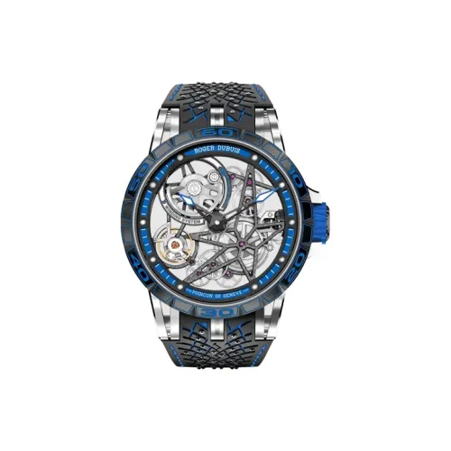 Roger Dubuis Мужские часы Kings Series с ручным заводом, механический, 45 мм, с открытым механизмом