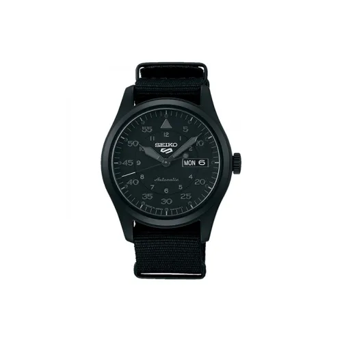 SEIKO Автоматический Механический Механизм Мужские Часы 39,4 мм Черный