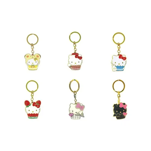 LIOH TOY Hello Kitty 45th Anniversary Металлический брелок Счастливый Draw Полный комплект из 6 штук