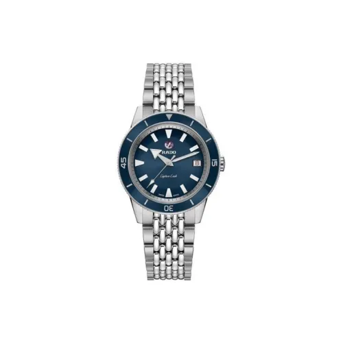 RADO Автоматический Механический Механизм Мужские Часы Captain Cook Collection 37 мм Синий