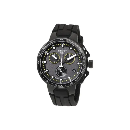 TISSOT Quartz Механизм Мужские часы Race Collection 44,5 мм Черные