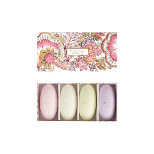 FRAGONARD Комплект мыла с фрагментированным цветочным дизайном и камнем Gizzard 4 предмета в комплекте