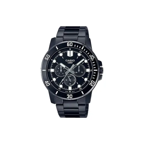 CASIO Кварцевый механизм нержавеющая сталь ремешок унисекс черный циферблат