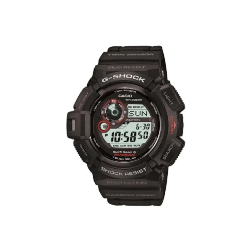 CASIO Кварцевый механизм Смольный ремешок Часы унисекс Серый циферблат GW 9300 1