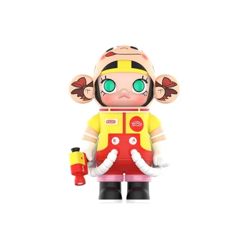 POP MART x Fujiya 400% Mega SPACE MOLLY PEKO Fujiya Коллаборация Молоко Maiden Модные Фигурки 28 см