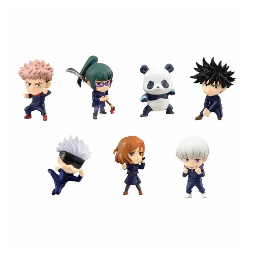 BANDAI Магическая битва Стайлинг Кукла Орнамент Третья версия Комплекты Одежды Счастливый Нарезка Цельная коробка 7 шт