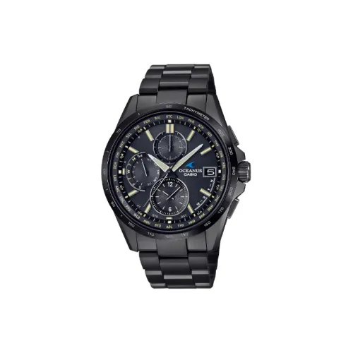 CASIO OCEANUS Collection Круглый Многофункциональный циферблат Кварцевый механизм Титановый ремешок Часы