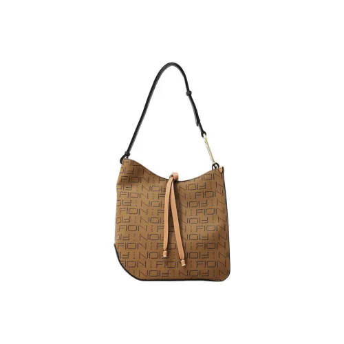 FION Сумка через плечо из искусственной кожи обычная женская кофейного цвета