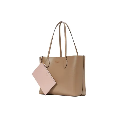 Kate Spade Коровья кожа Тоут Сумка Сумка для покупок Сумка на плечо Сумка Большая Женская Тауповая