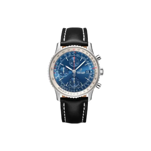 BREITLING Автоматический Механический Часы Мужские Aviation Chronograph Collection 41mm*14,44mm Синий