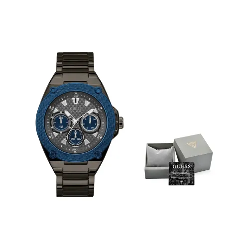 GUESS Race Collection Наручные часы Кварцевый механизм Ремешок из нержавеющей стали 45 мм Серый циферблат Мужские часы W1305G3