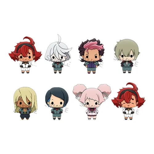 MegaHouse Бобовый Глаза Мобильный воин Гандам The Witch OF Ртуть Набор 8 шт в одном наборе фигурки в стиле чиби 5 см