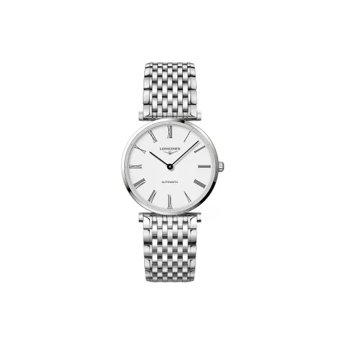 LONGINES Jialan Collection Автоматический Механический Механизм Мужские Часы Часы 36 мм Серебристый Циферблат