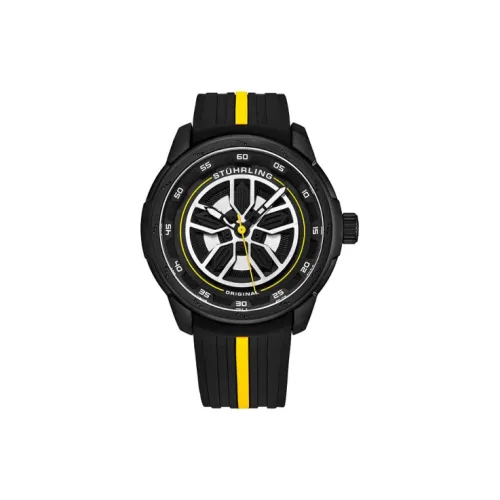 STUHRLING Кварцевый механизм Мужские часы Pilot Collection 44mm*11mm*44mm Черные