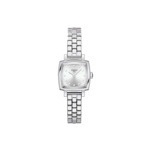 Tissot Little Cute Series Ladies Collection Кварцевый механизм Женские часы Часы 20 мм 20*20 мм Серебристый циферблат