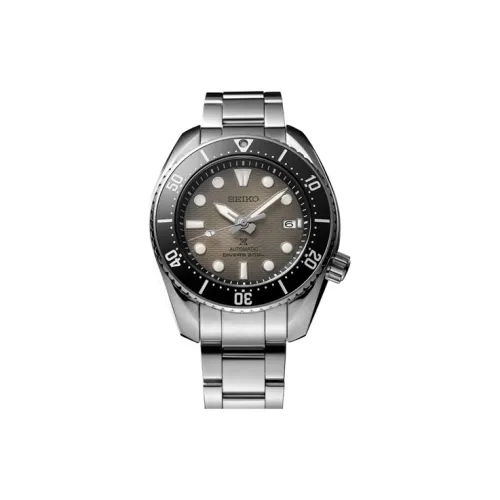 SEIKO Автоматический Механический Механизм Нержавеющая Сталь Ремешок Часы 45 мм Мужские Часы Черный Циферблат SPB323J