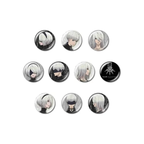 SQUARE ENIX NieR Automata 2B Little Сестра Значок Значок Целая коробка 10 шт Мерч по IP
