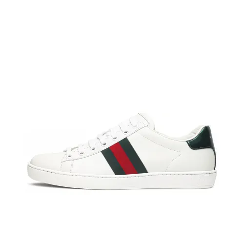 GUCCI Ace Low Топ Повседневная Скейтборд Обувь Мужская Белая