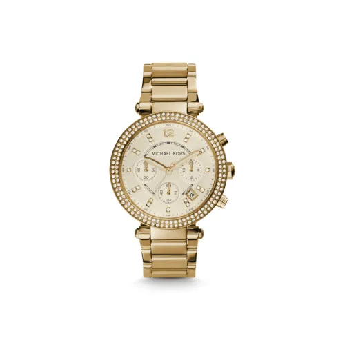 MICHAEL KORS Parker Collection Женские часы Кварцевый механизм Золотистый циферблат MK5354