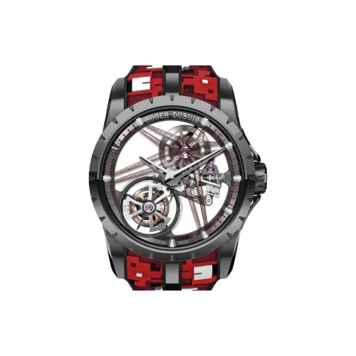 Roger Dubuis Kings Series Мужские часы Механизм с ручным заводом Циферблат 42 мм Череп Титан Корпус часов