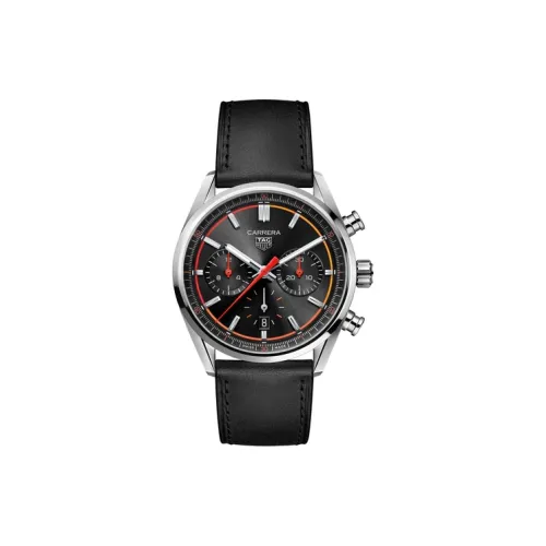TAG HEUER Автоматический Механический Механизм Мужские Часы Carrera Collection 42 мм Черные