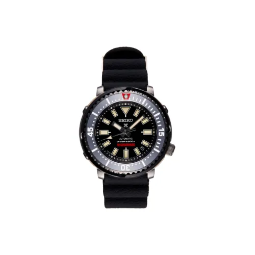 SEIKO NEIGHBORHOOD Автоматический Механический Механизм Силиконовый Ремешок Часы Унисекс Черный Циферблат